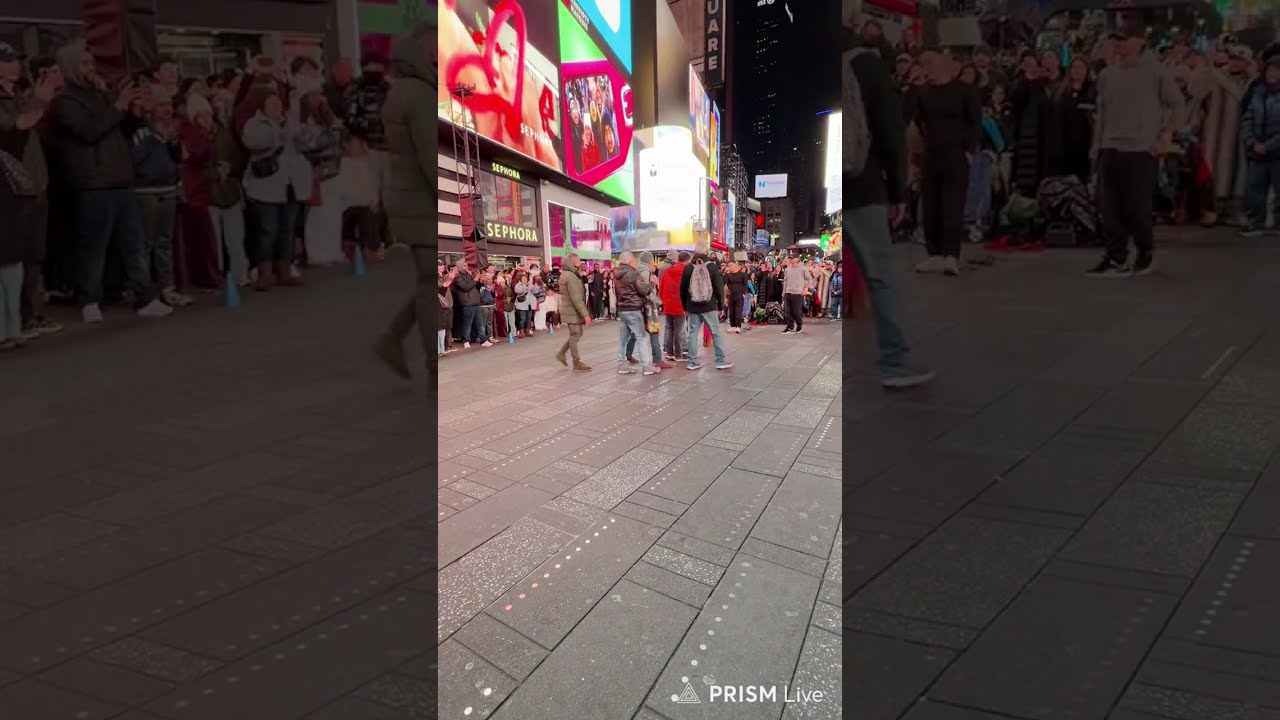 Backflip show FULL SHOW Times Square NYC Christmas Eve 2025