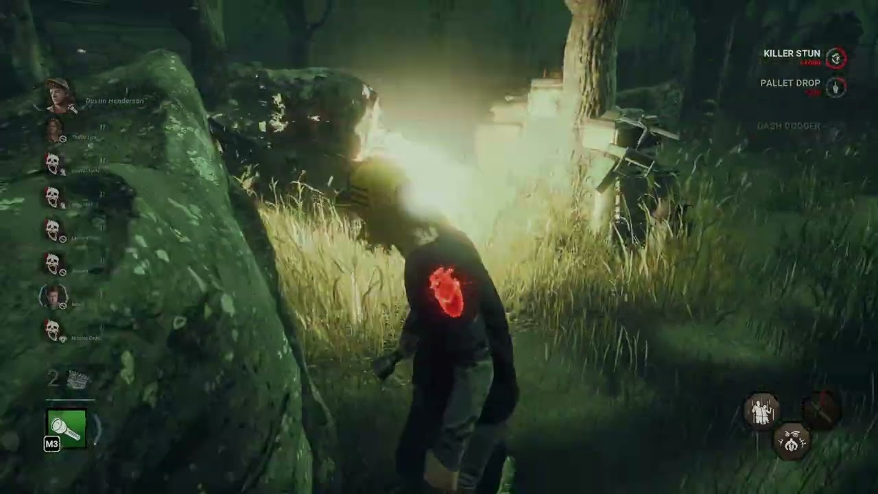 DBD 2v8 - Dustin Henderson v. Albert Wesker & The Blight - Flashlight Class Close Calls & Escape