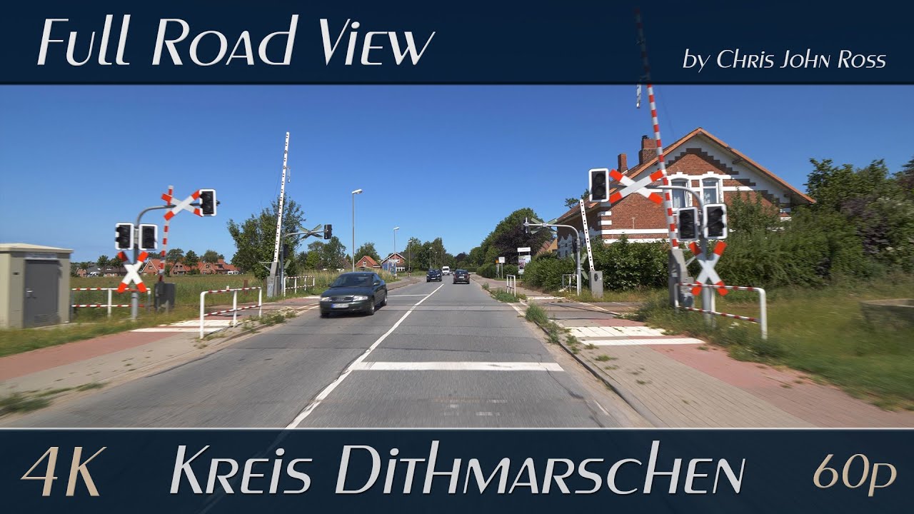 Wöhrden - Norderwöhrden - Wesselburener Deichhausen - Wesselburen, Germany - 4K (2160p/60p) UHD