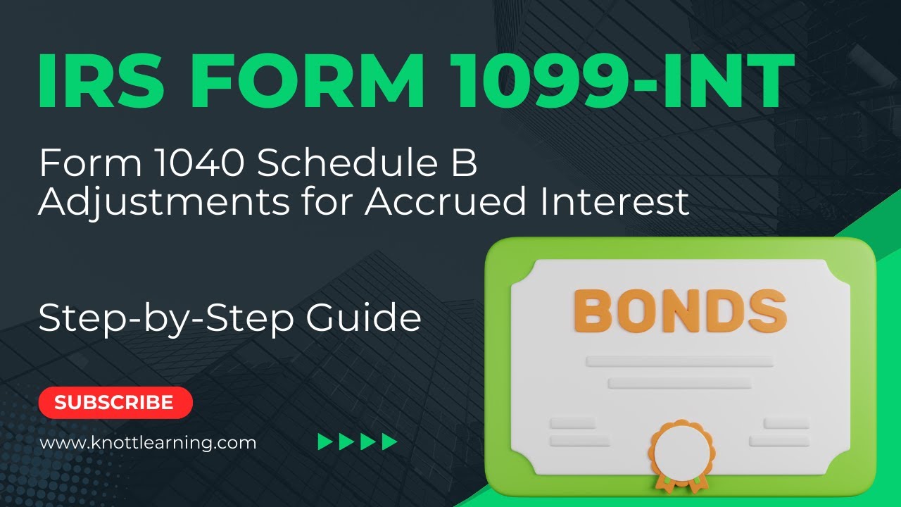 Форма IRS 1099-INT: Как учитывать накопленные проценты по облигациям