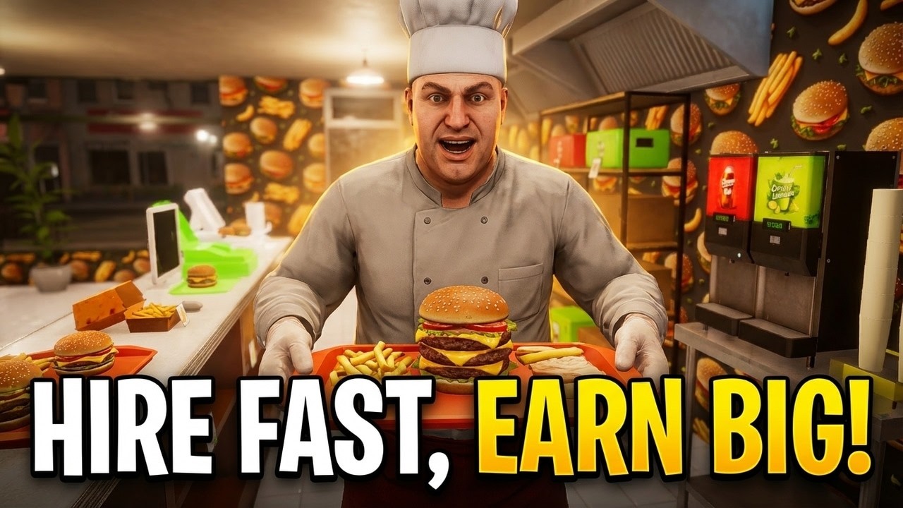 Corner Kitchen Fast Food Simulator | Hiring New Staff & Managing Orders