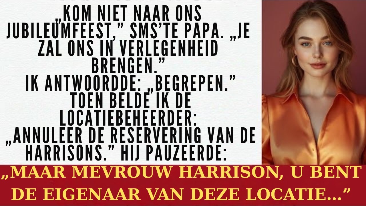 Het 30-jarig jubileumfeest van mijn ouders – Ze zeiden: „Kom niet.” Dus ik annuleerde hun locatie…
