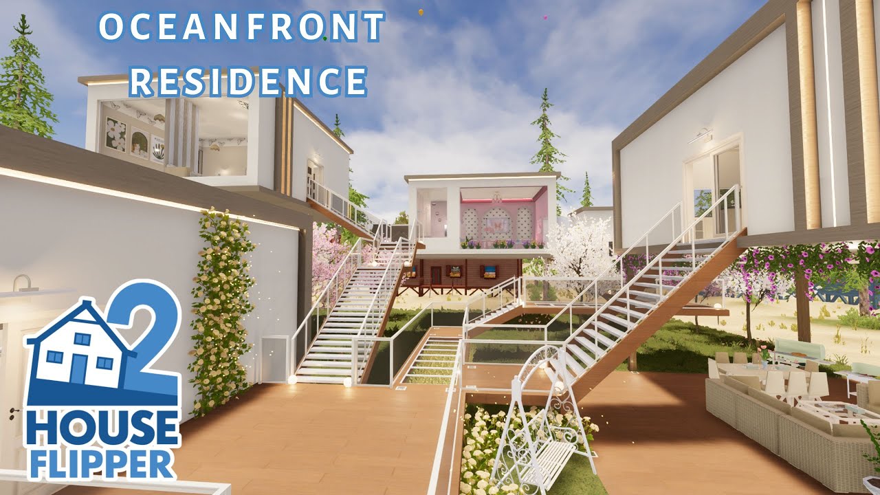 Unique Beach House Renovation | House Flipper 2 | Oceanfront residence (custom job)