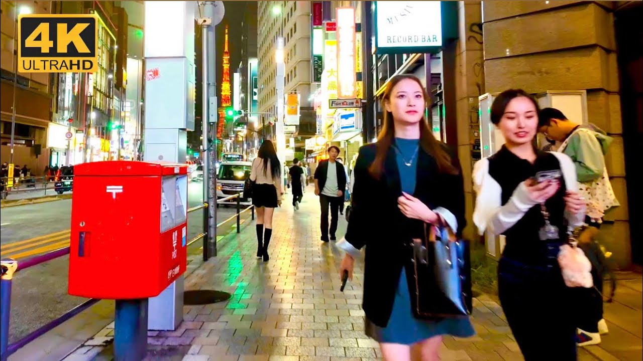 【4K】TOKYO Night Walk from Roppongi to Azabudai Hills | Tokyo's Newest Green Metropolis