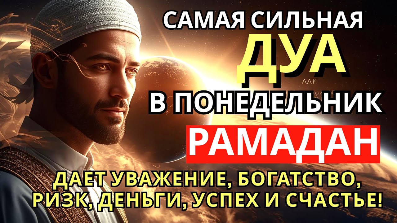 Дуа В понедельник Рамадан Очень сложные проблемы будут решены #дуа