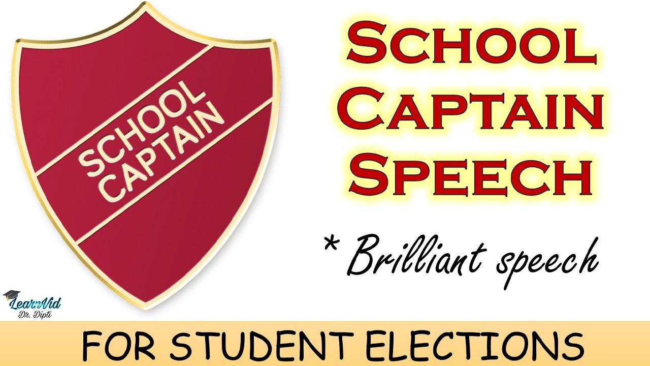Brilliant Speech for School Captain || Speech for school elections in English || LearnVid Dr. Dipti