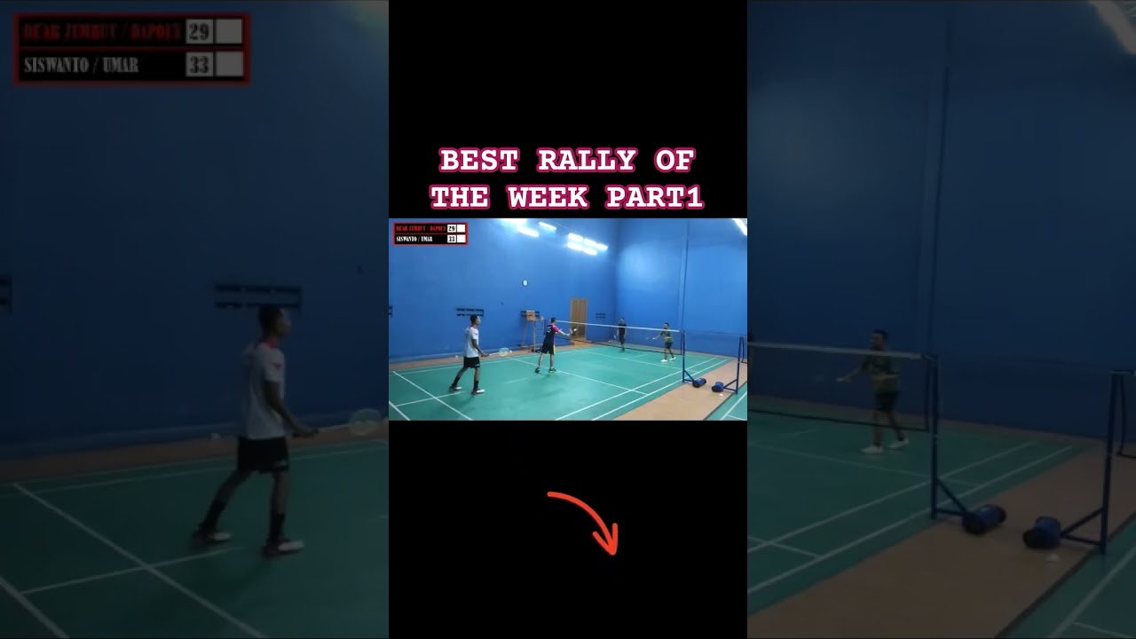 BEST RALLY OF THE WEEK PART1 #badminton #badmintonmania #bwf #sports #funbadminton #best