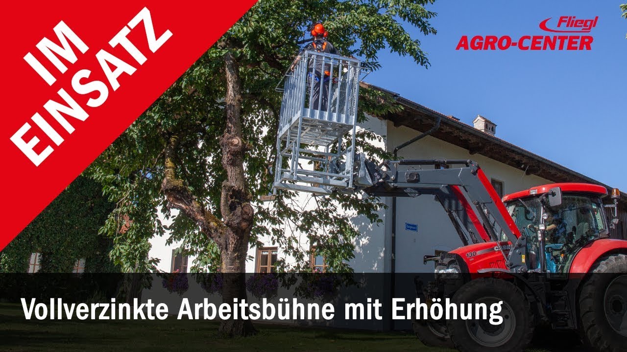 Arbeitsb&uuml;hne Frontlader Schlepper | Fliegl Agro Center