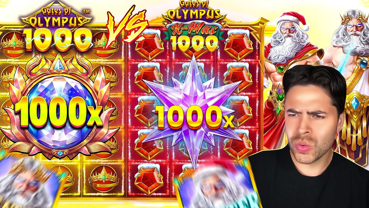 GATES OF OLYMPUS 1000 VS GATES OF OLYMPUS XMAS 1000...WHICH SLOT IS BETTER? (Bonus Buys)