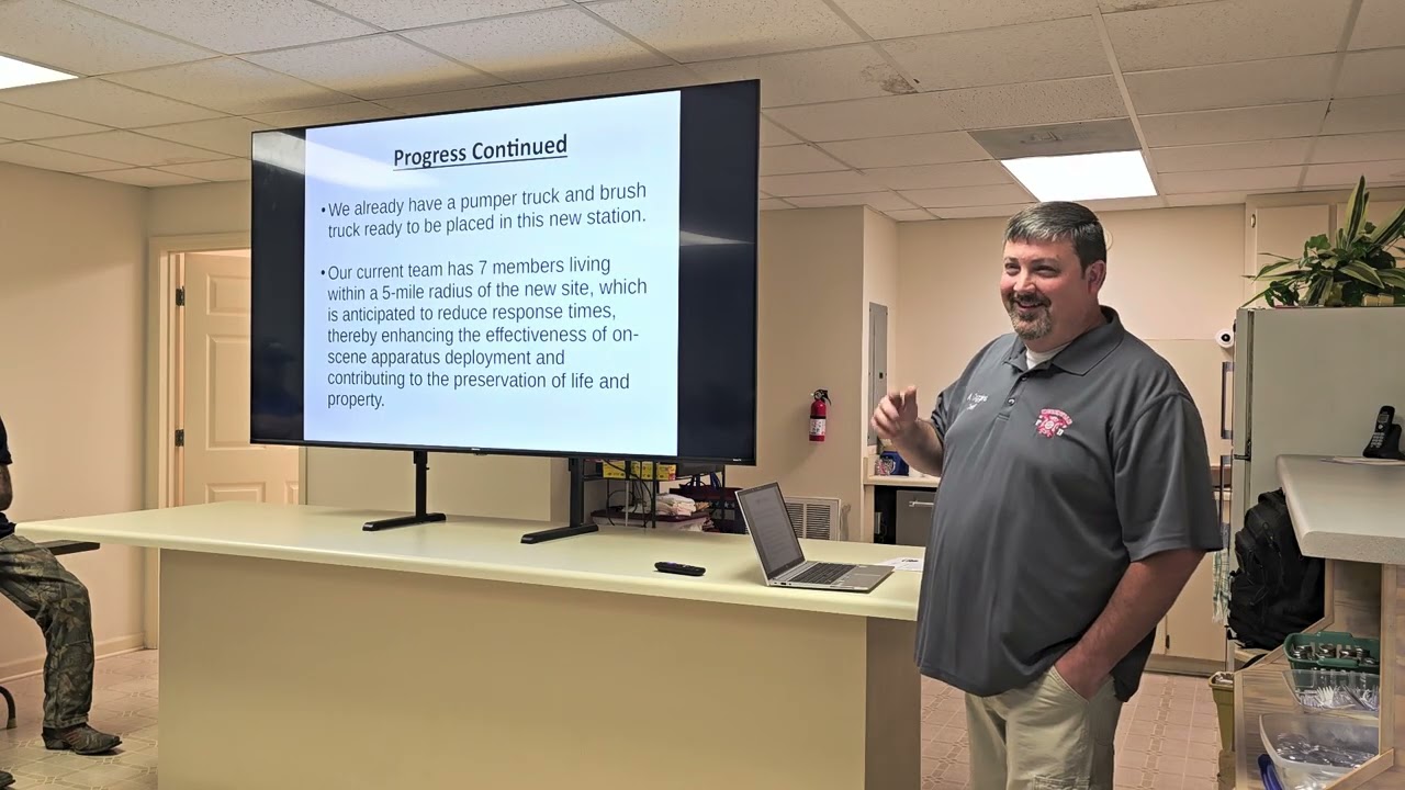 Meeksville VFD, New Fire Station Community Meeting.