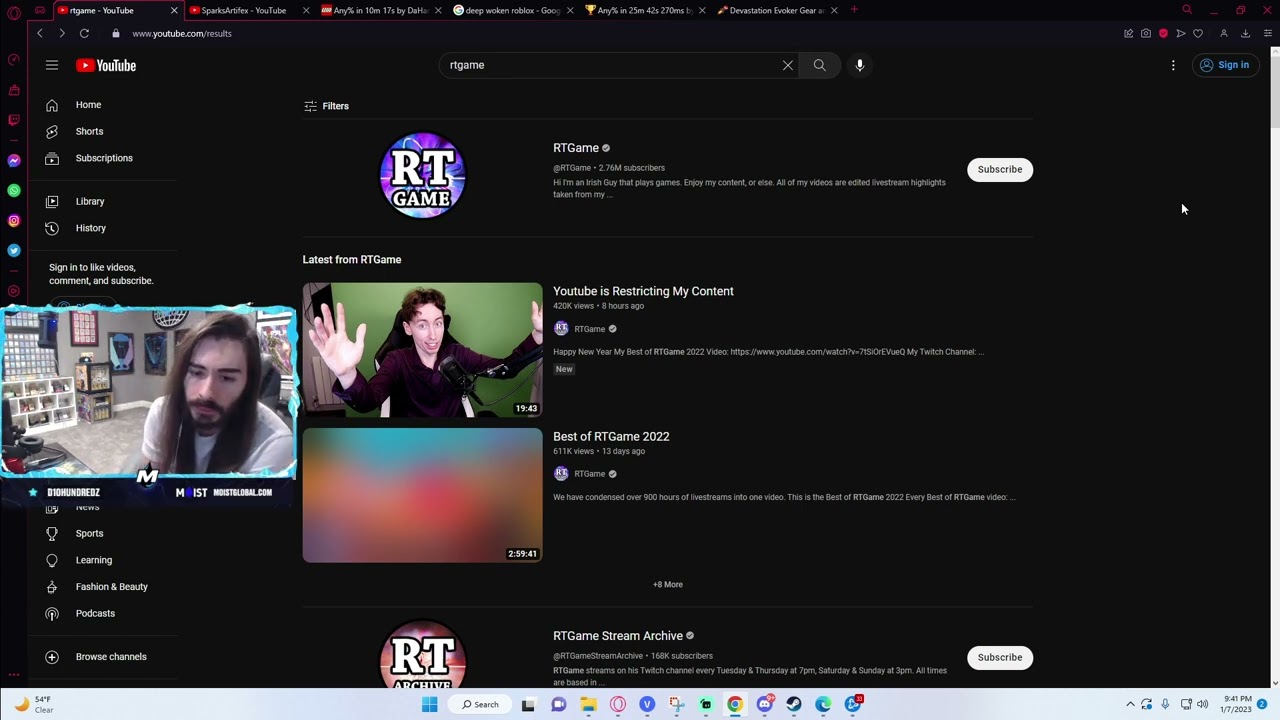 moistcr1tikal Stream January 07, 2023