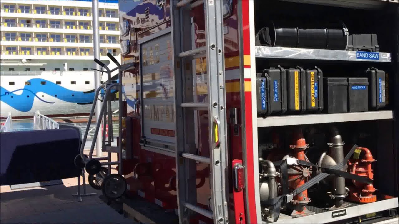 RARE GLIMPSE OF INTERNAL COMPARTMENTS & TOOLS OF FDNY HAZMAT 1 DURING FDNY APPRECIATION DAY IN NYC.