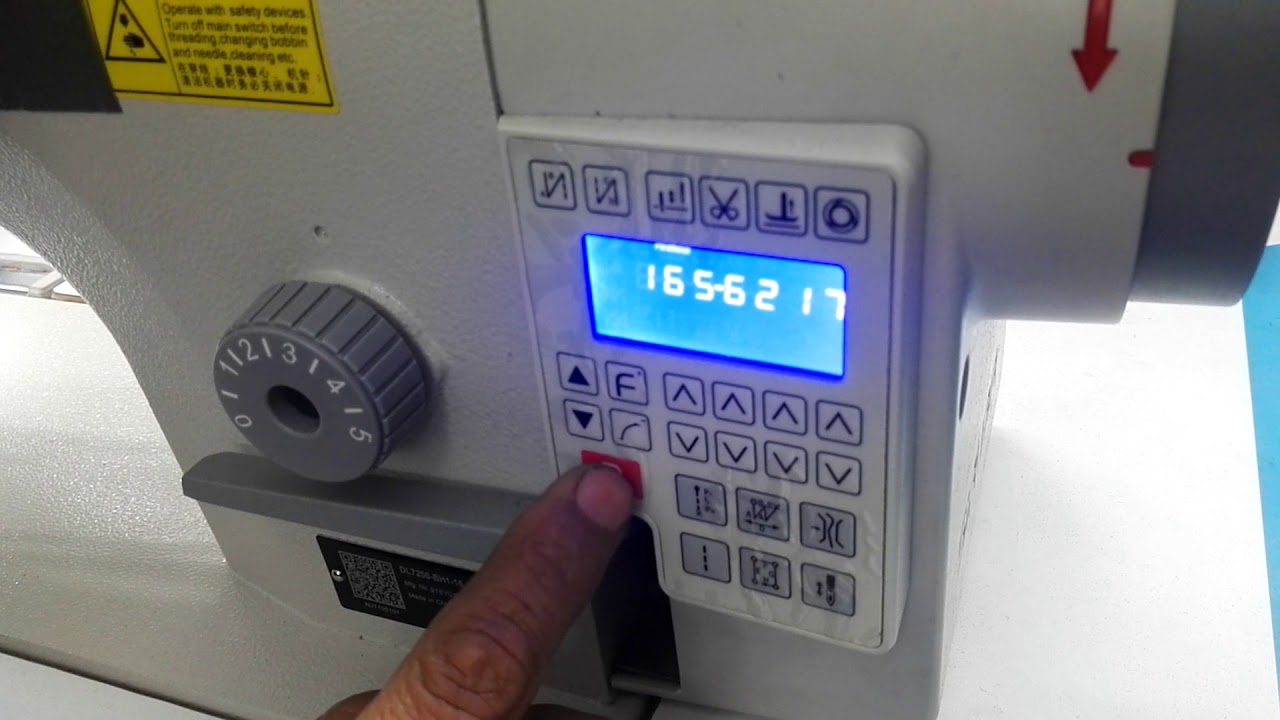 Recta Dl-7200-M1_ SIRUBA //(motor incorporado)Programable //¿Como hacer  RESET?