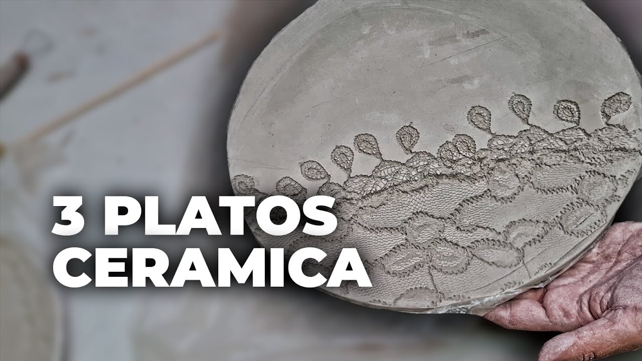 PLATOS de CERAMICA (Super facil) 🤩