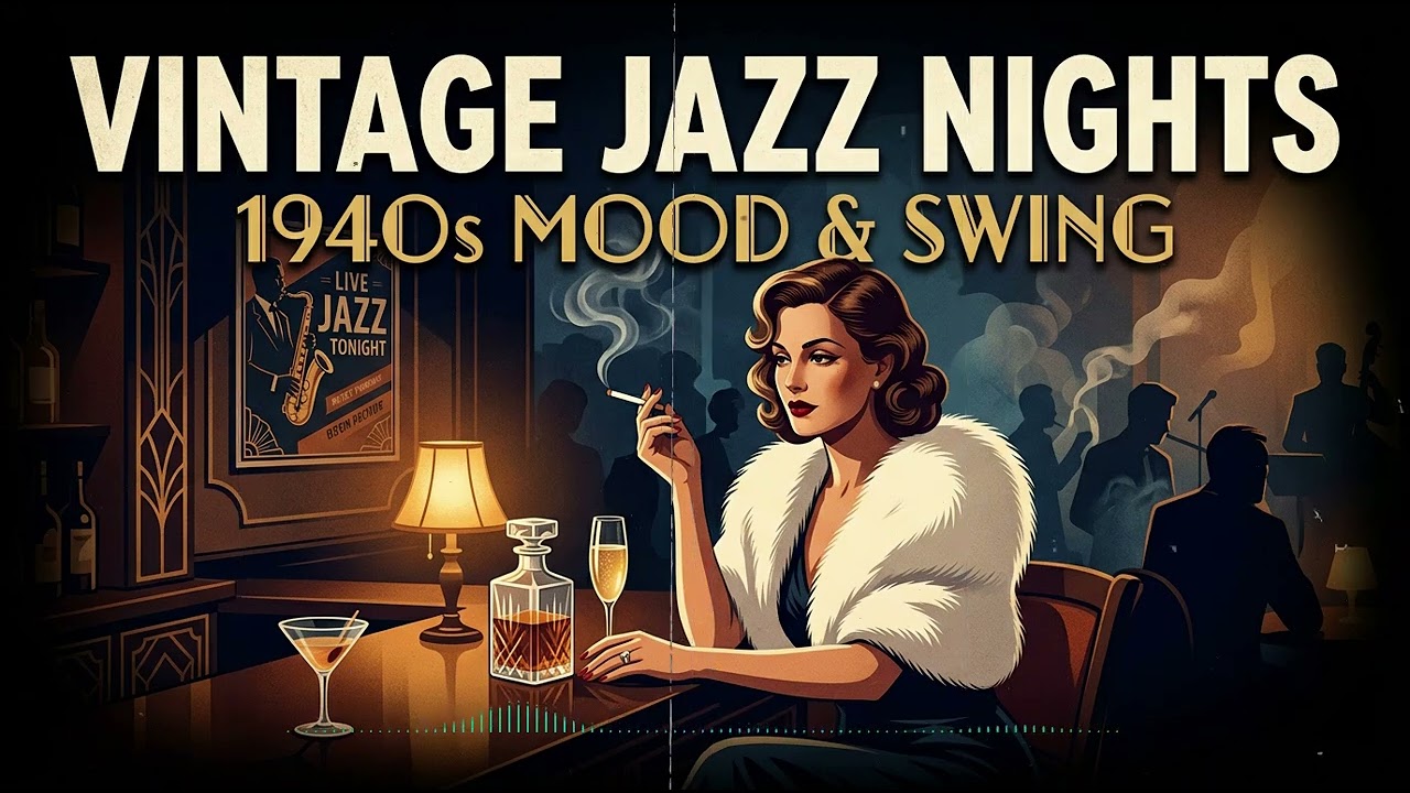 Late Night 1940s Jazz – Smooth Vintage Swing Music for Relaxing and Cozy Jazz Lounge