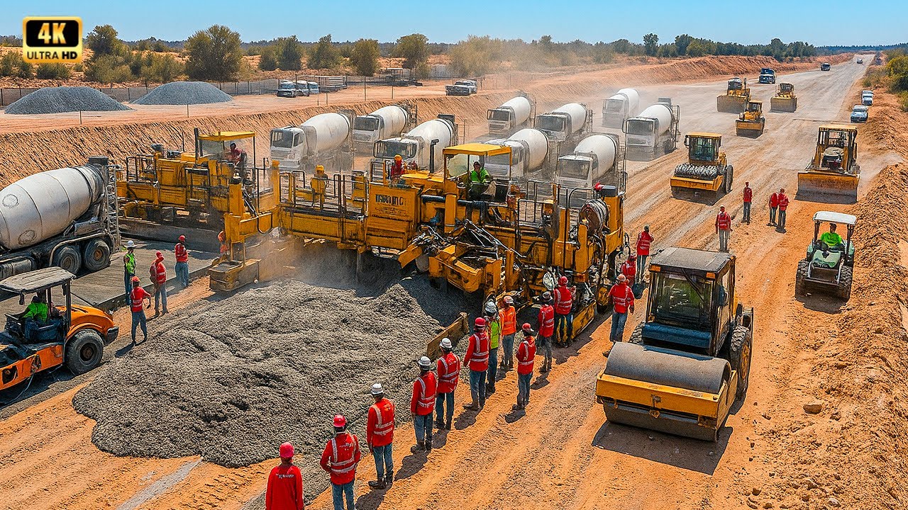 Você Não Vai Acreditar Como Engenheiros Transformam LAMA em ESTRADAS de CONCRETO Indestrutíveis