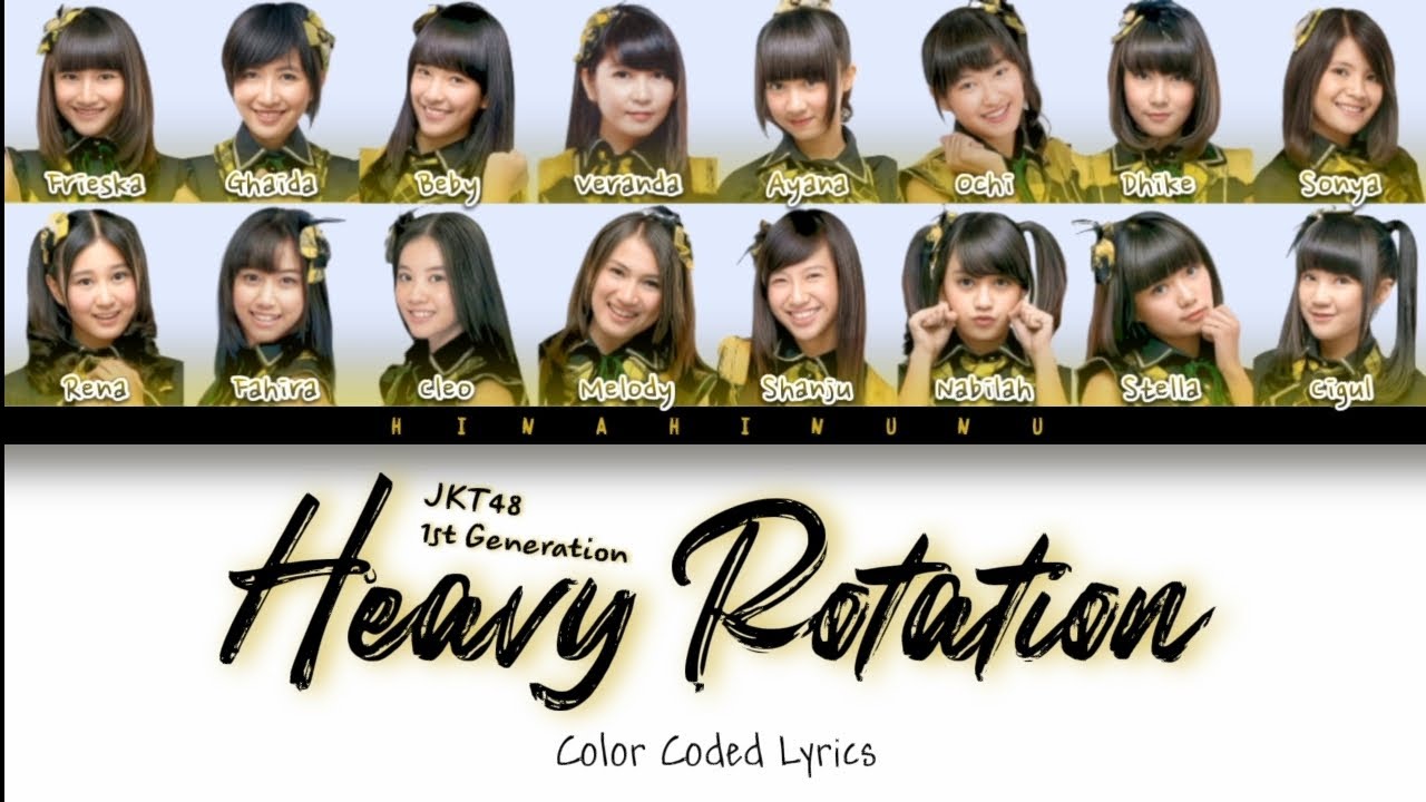 JKT48 - Heavy Rotation | Color Coded Lyrics