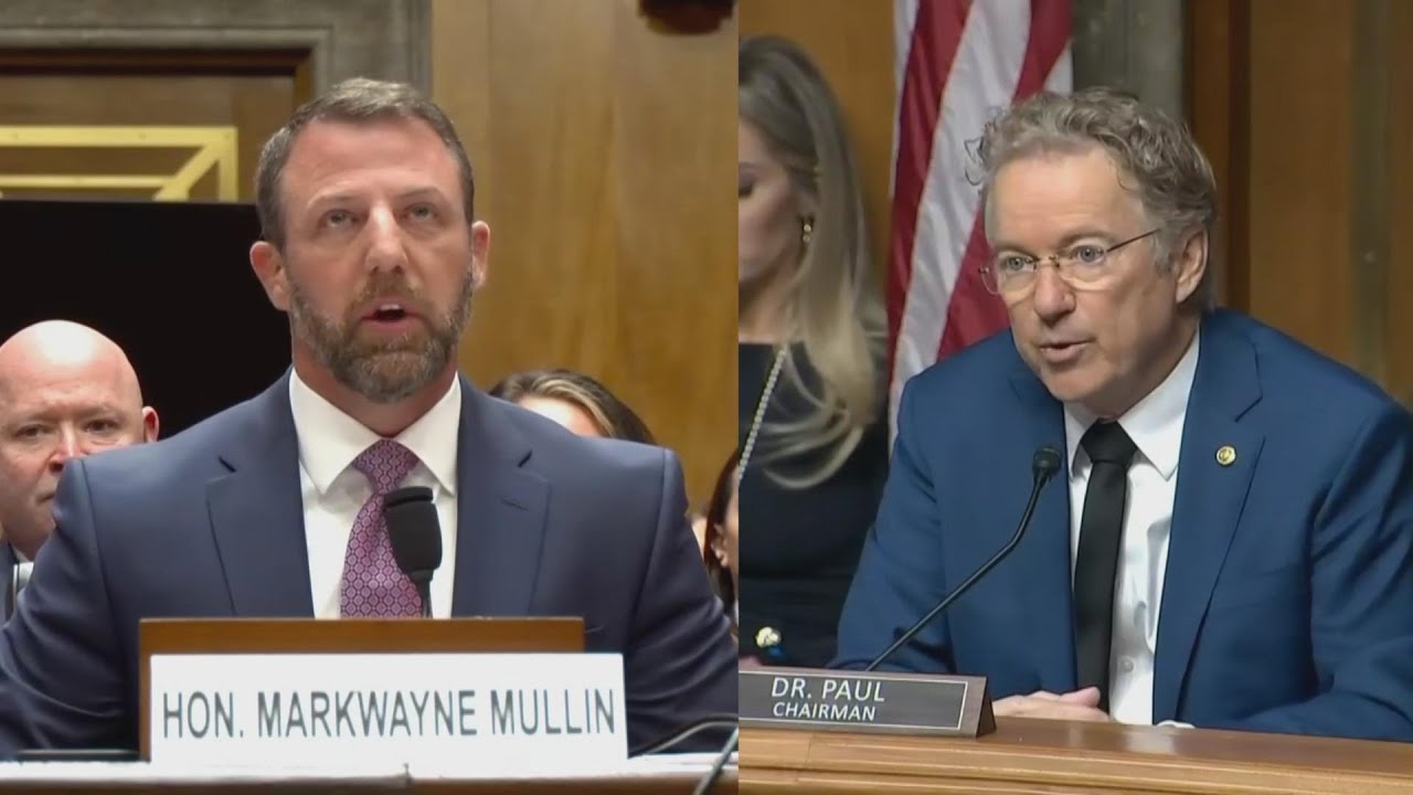 Сенатор Рэнд Пол вступил в конфликт с сенатором Марквейном Маллином на слушаниях.