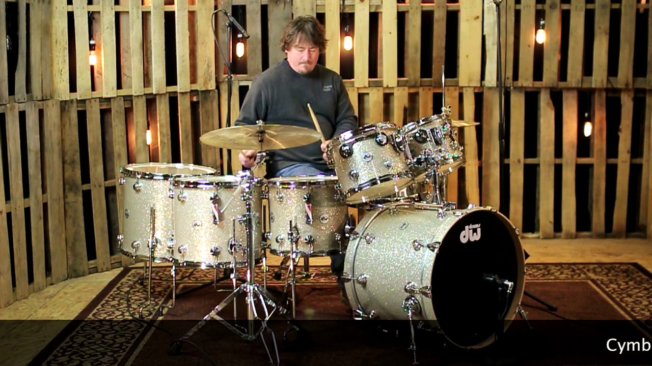 Dw Collector's Series Shell Pack Finish Ply Broken Glass with Chrome Hardware
