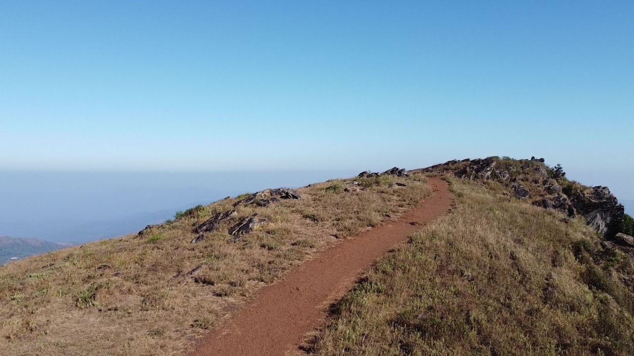 DRONE SHOTS FROM BABA BUDANGIRI PEAK CHIKMAGALUR