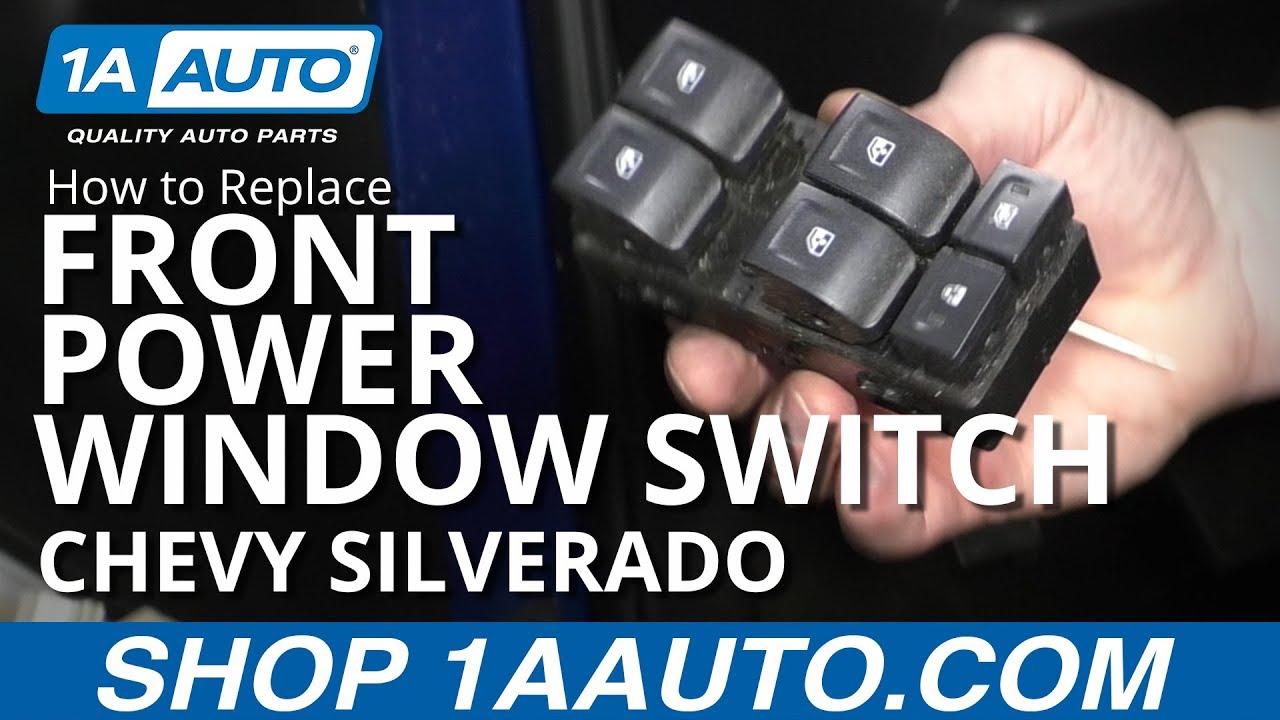 How to Replace Front Power Window Switch 14-19 Chevy Silverado