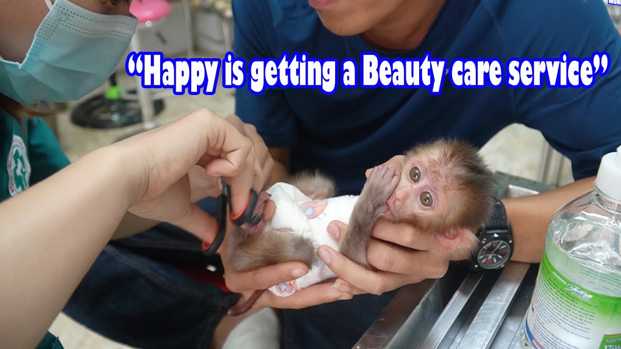 Happy is getting a Beauty care service | Monkey KiKi