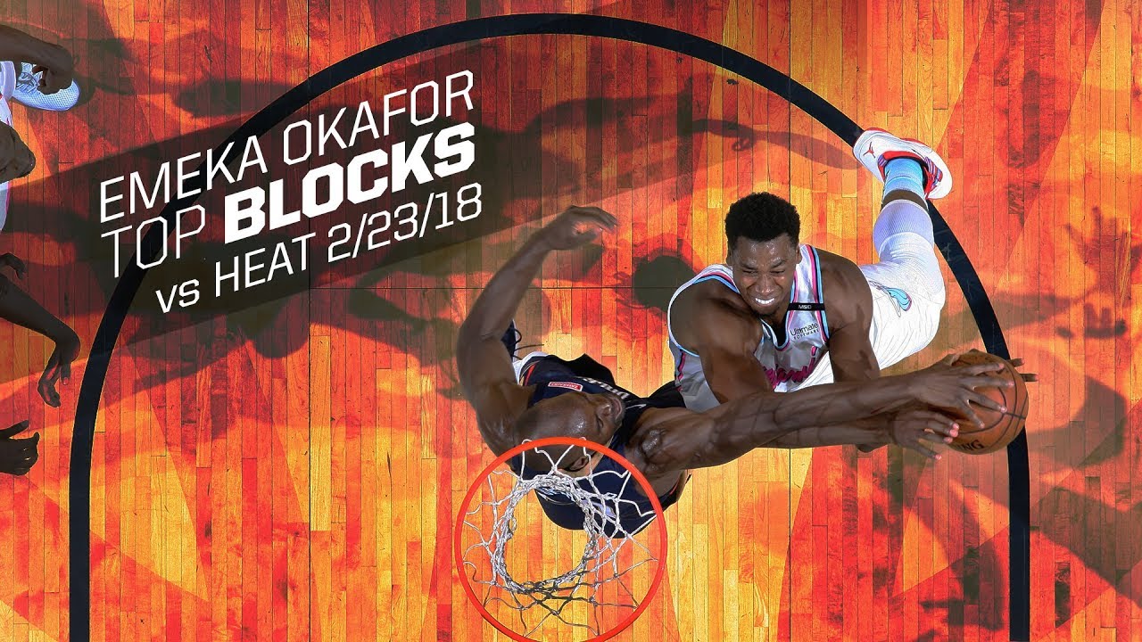 Emeka Okafor Top Blocks vs. Miami Heat 2/23/18