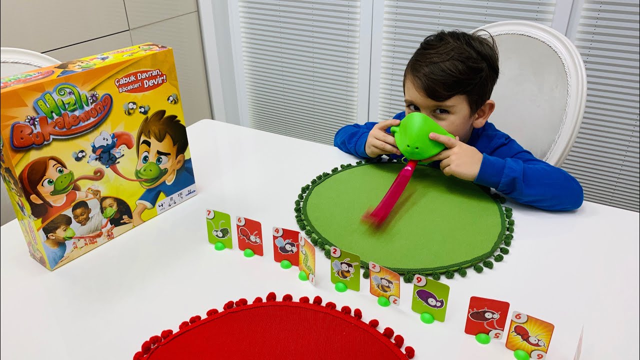 Hızlı bukalemun kutu oyununu oynadık😂🐸Yusuf’un upuzun dili oldu👅🤪