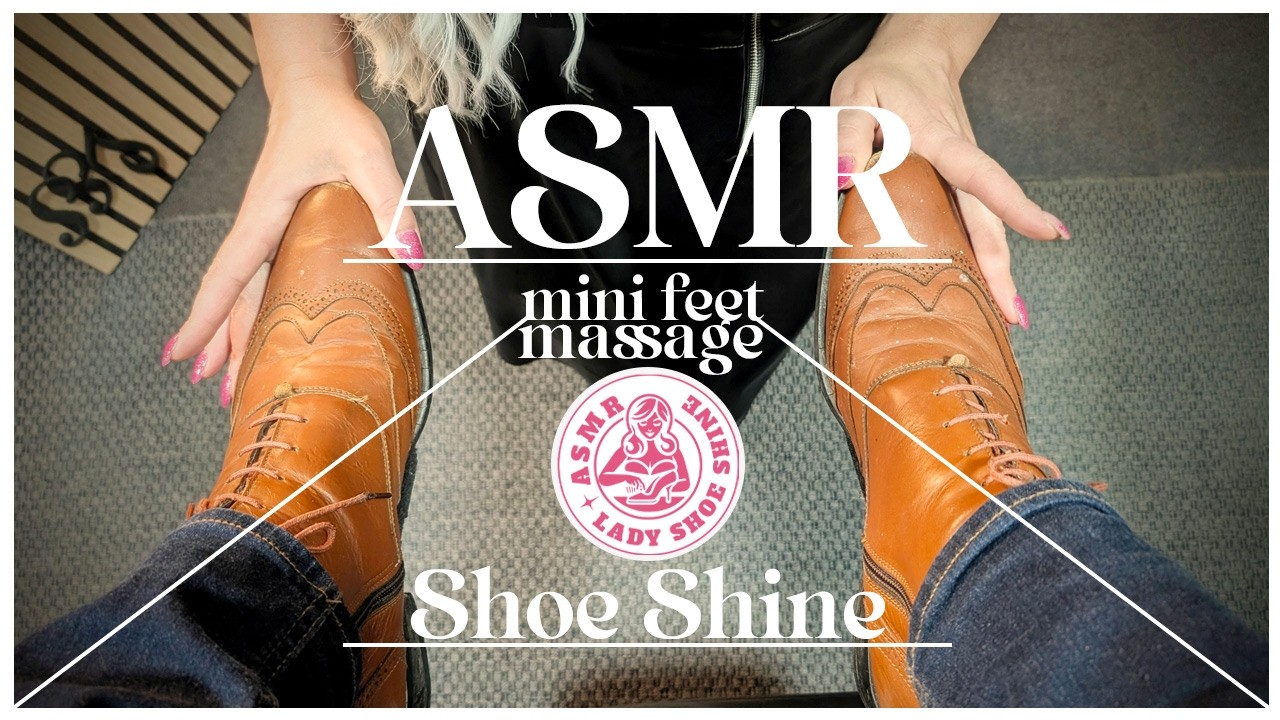 1h of Uninterrupted ASMR Relaxing Leather Care  Sounds + Min feet Massage