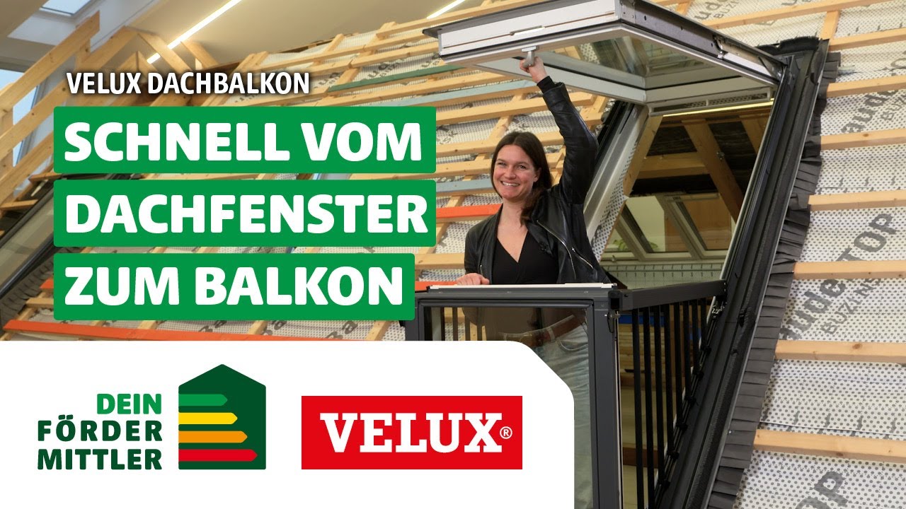 Schnell vom Dachfenster zum Balkon | VELUX DACHBALKON