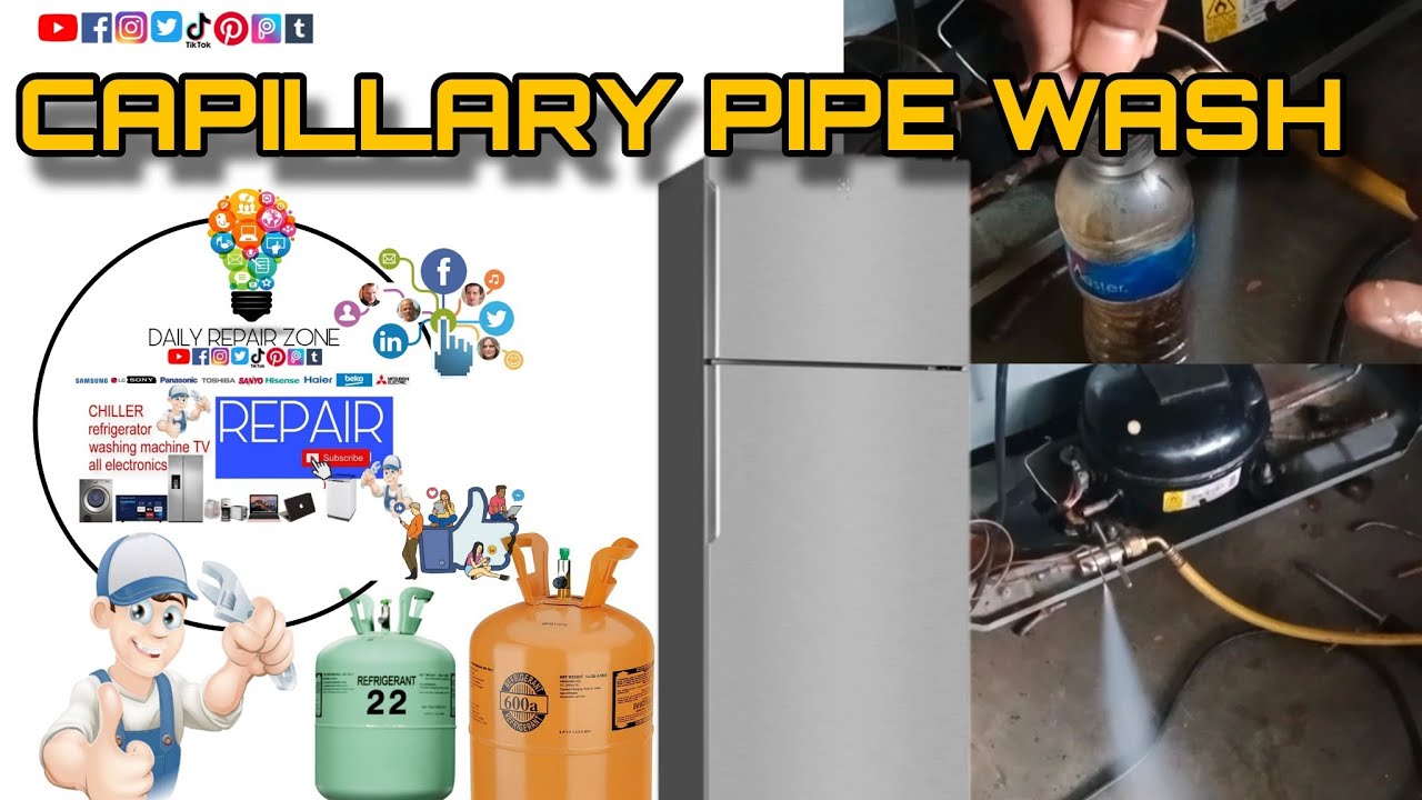 Fridge not cooling /How to  cleaning capillary tube of your refrigerator.