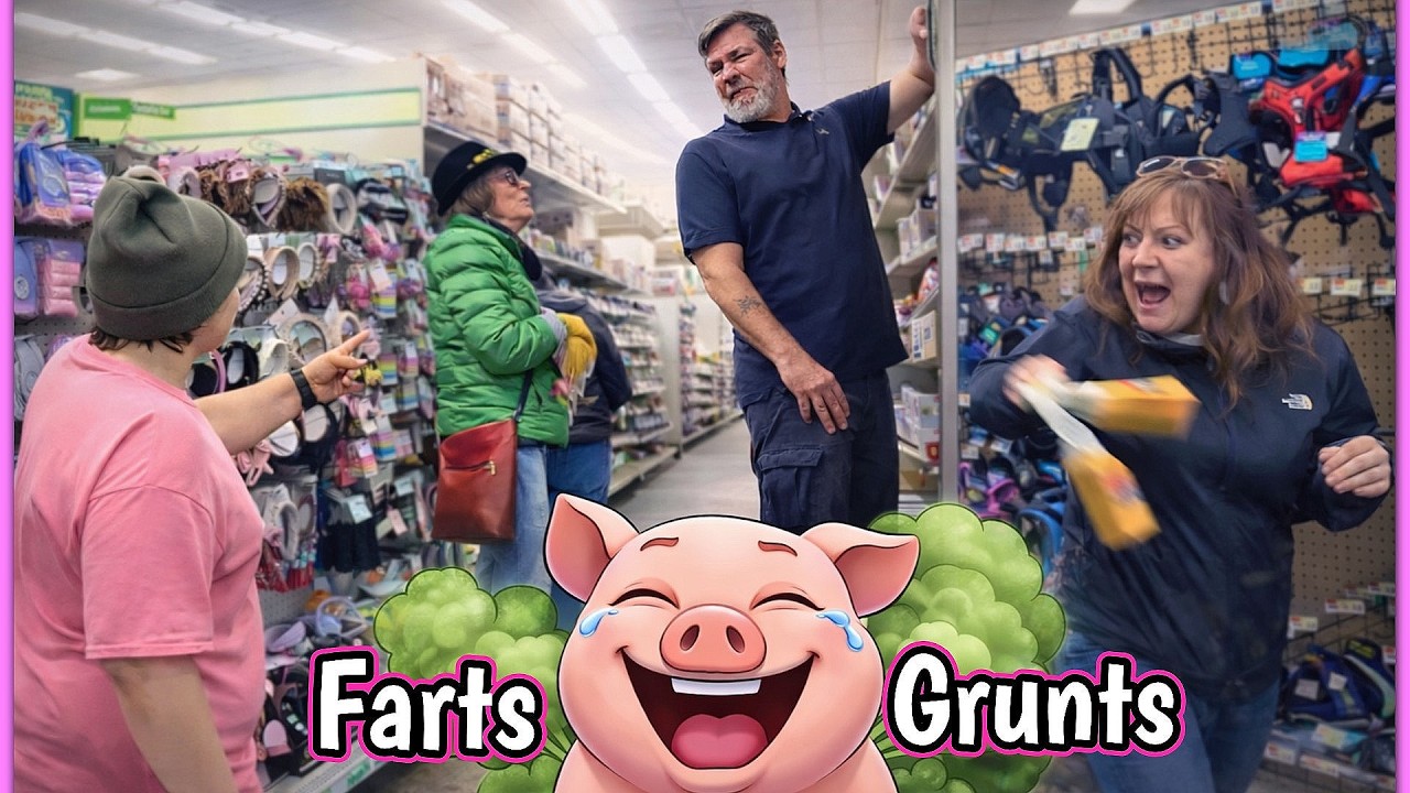 Пуканье с хрюканьем свиньи!!! 🐷💩 (Забавная шутка с пуканьем) 🤣🐽
