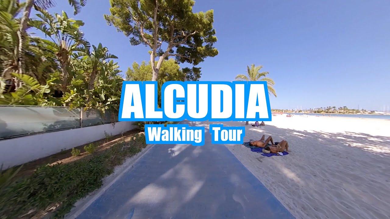 Alcudia Mallorca Spain 🇪🇸 Walking Tour in 4K