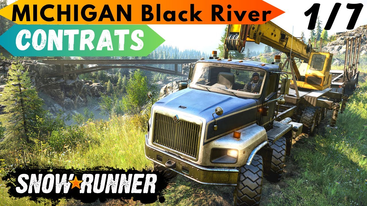 SNOWRUNNER FR #1 Introduction à Black River dans le Michigan #snowrunner
