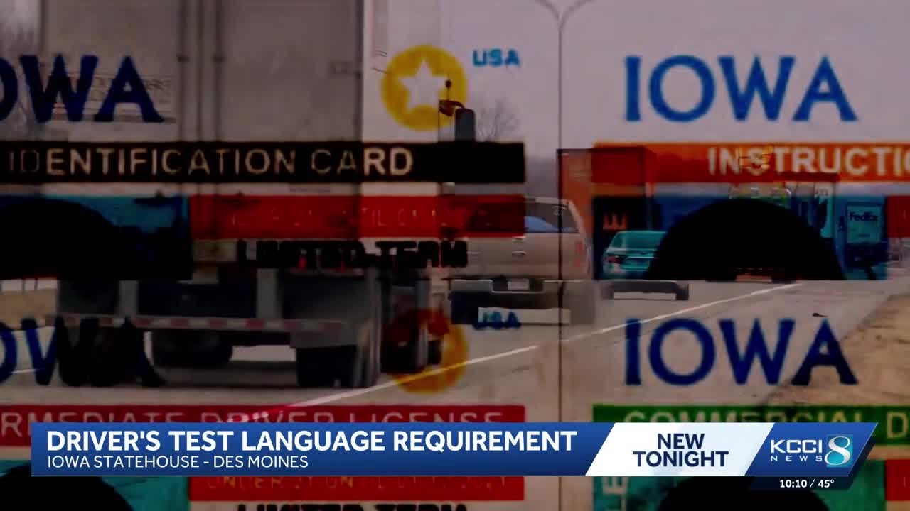 Iowa House advances bill for English-only driver's license exams