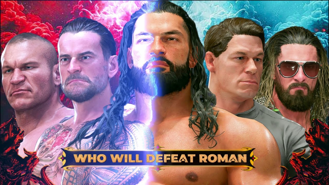 OTC Roman Reigns vs All in WWE 2K24