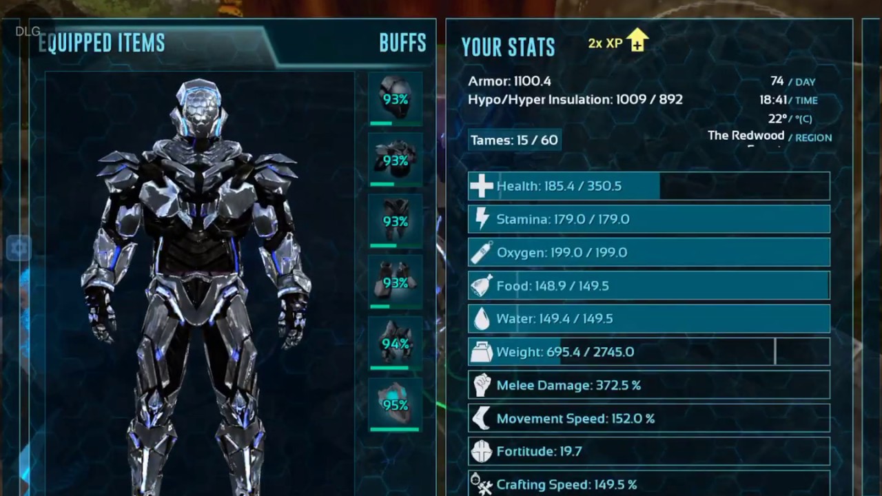 Ark Mobile 2.0: Full TEK Armour... What does it do?...