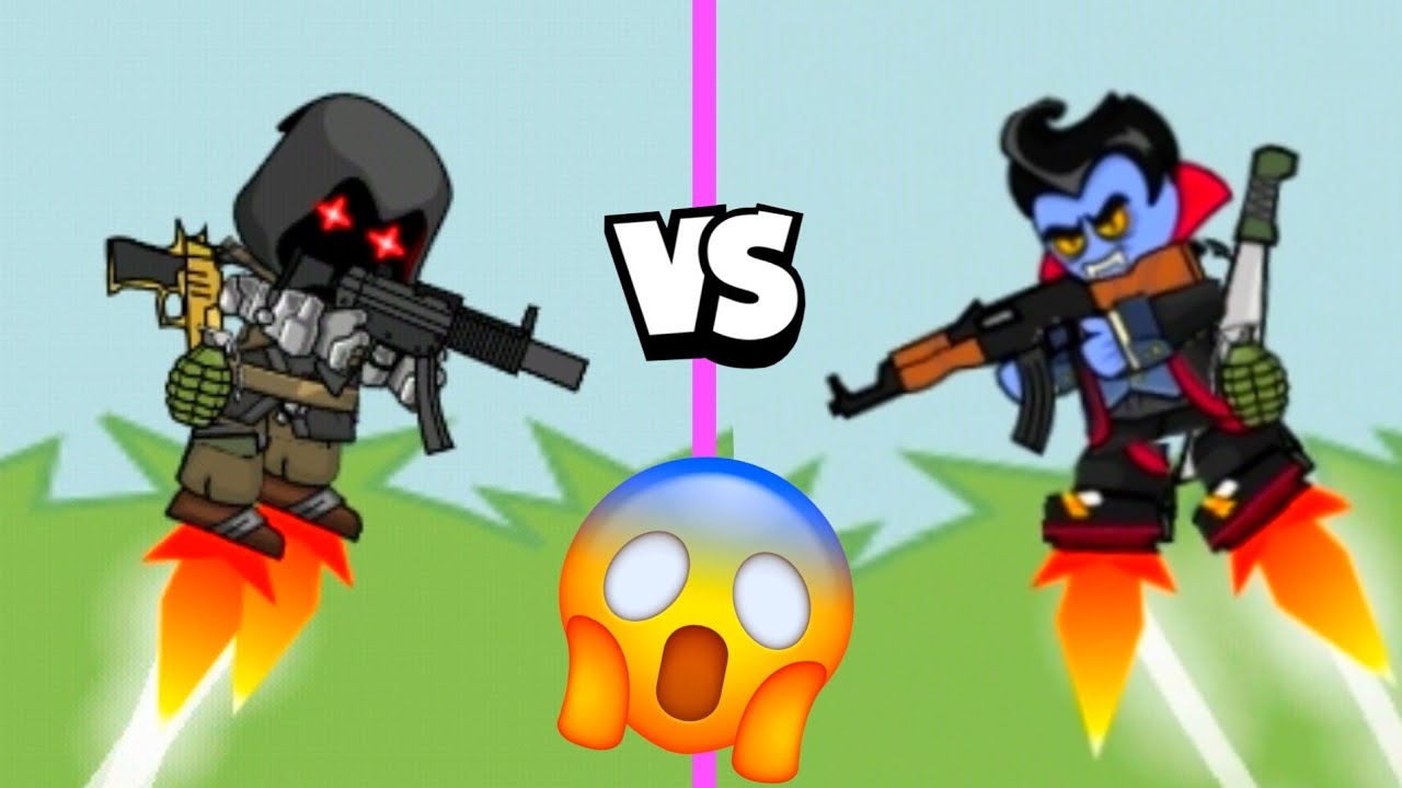 MP5 vs AK47 😱 Mini Militia Funny Gameplay
