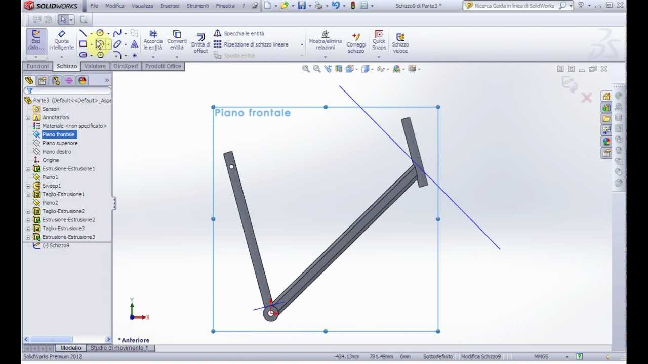 Solidworks - N°14 Telaio bicicletta ( 1° parte) (progetto bicicletta)