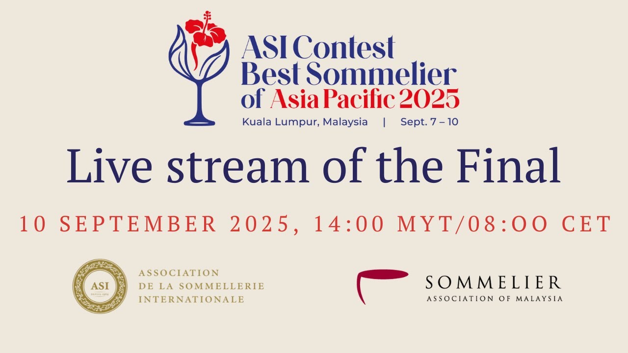 Live Stream of the Final of the ASI Contest Best Sommelier of Asia & Pacific 2025