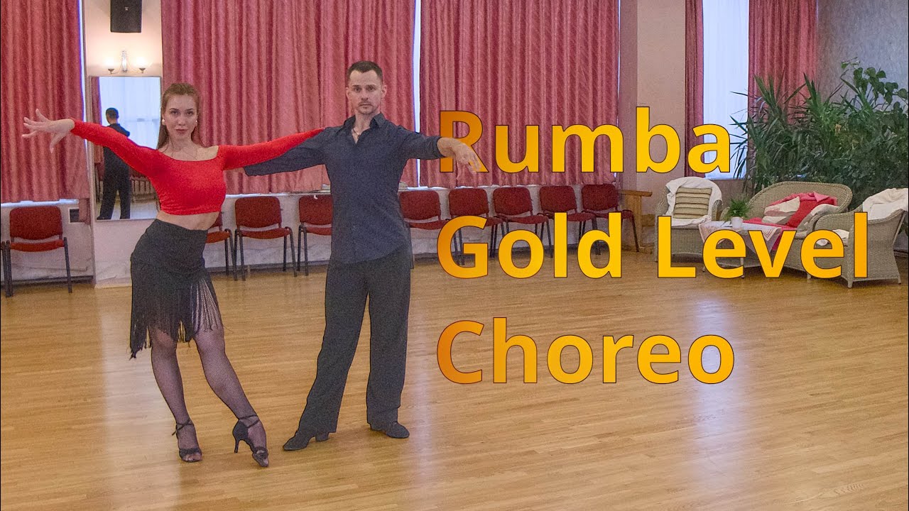 Rumba Gold Level Choreography | Opening Out to R and L, Open Hip Twist to Open CPP