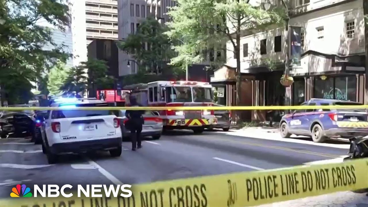 Four people, including gunman, shot at food court in Atlanta
