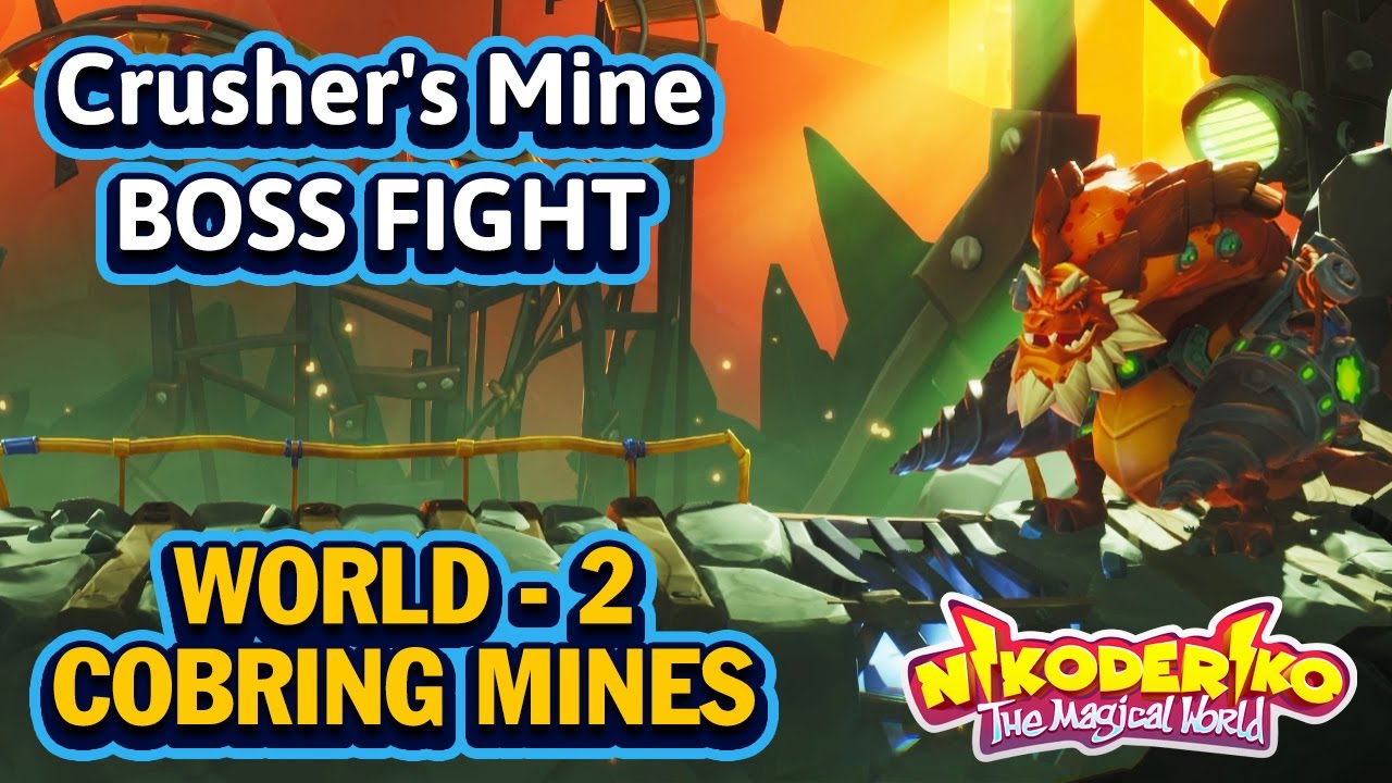 Nikoderiko The Magical World Crusher's Mine Boss Fight - Crusher Dragon