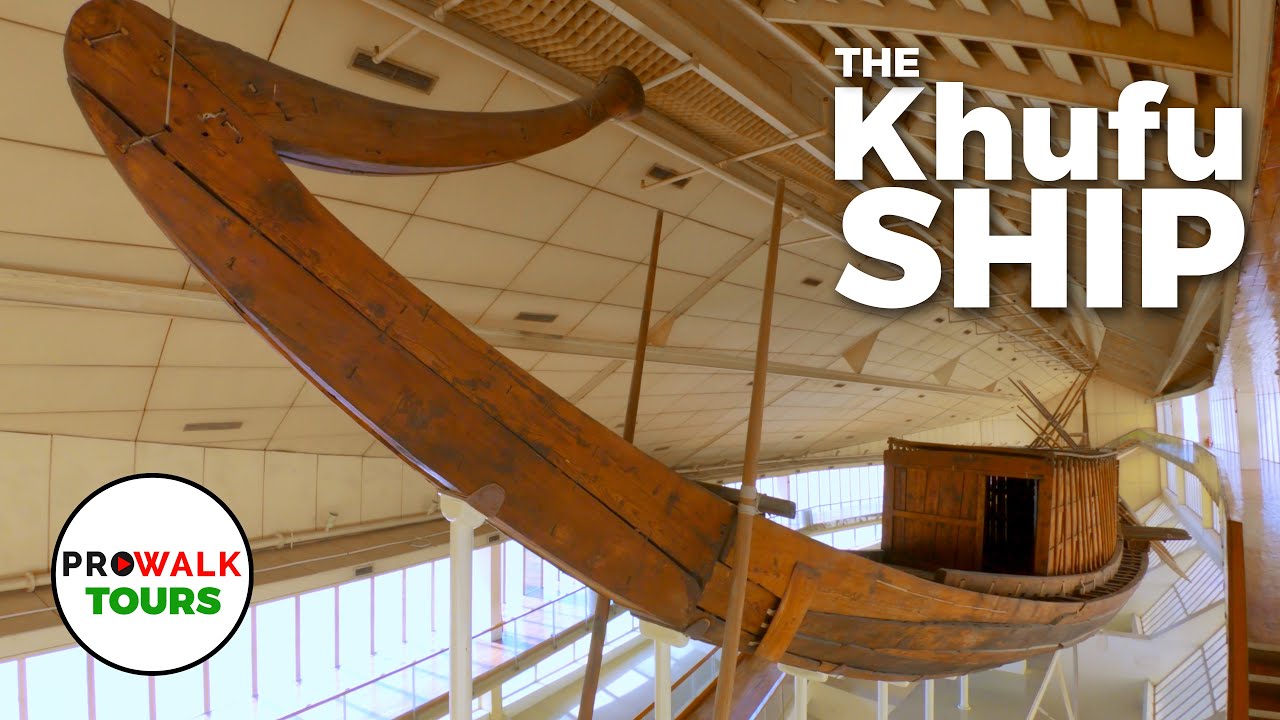 Khufu Ship Museum Walking Tour | Ancient Egyptian Solar Boat | Giza, Egypt