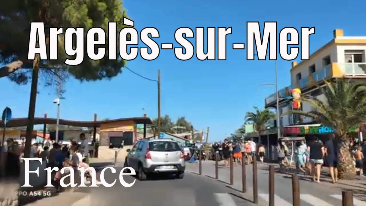 Downton Argeles Sur Mer 4K- Driving- French region