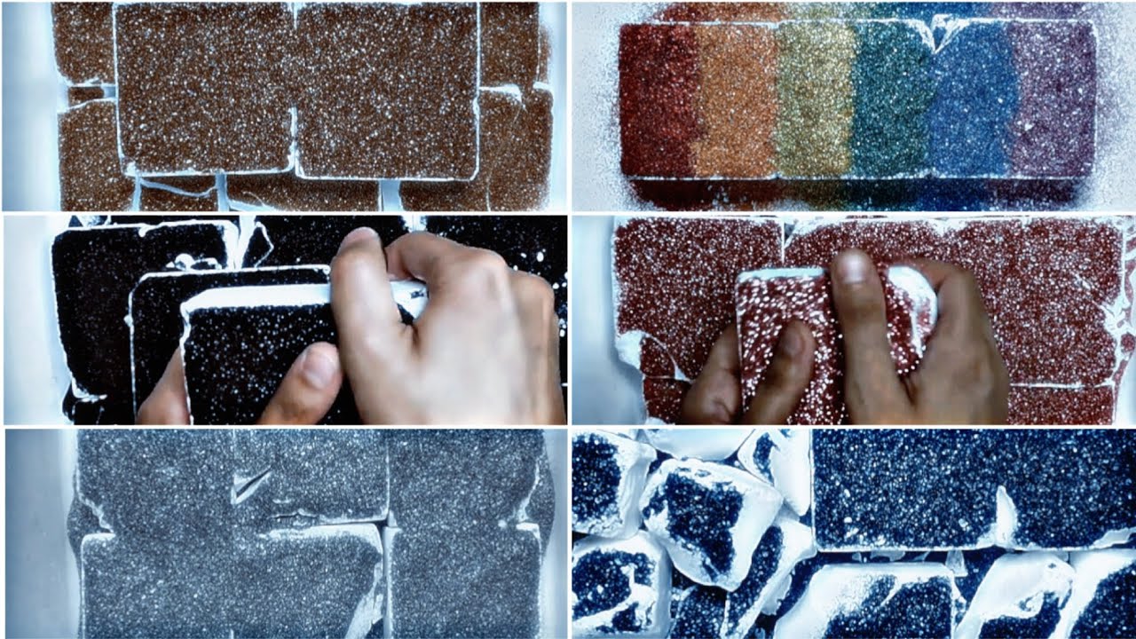 Soft blocks with glitters ❤️ |  @dreamland1781  | satisfying | edited | short edit |