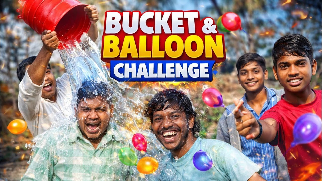 Bucket 🪣 and Balun Challenge 😂