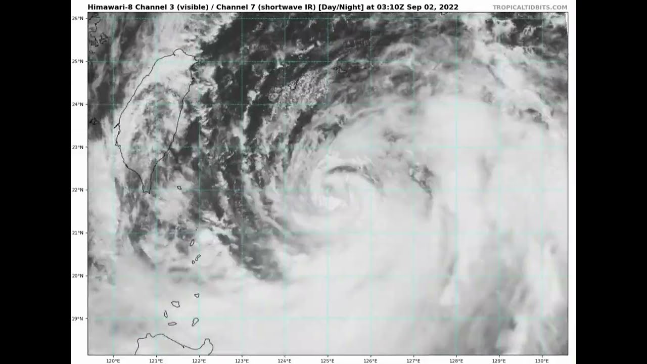Typhoon Hinnamnor - Satellite Imagery