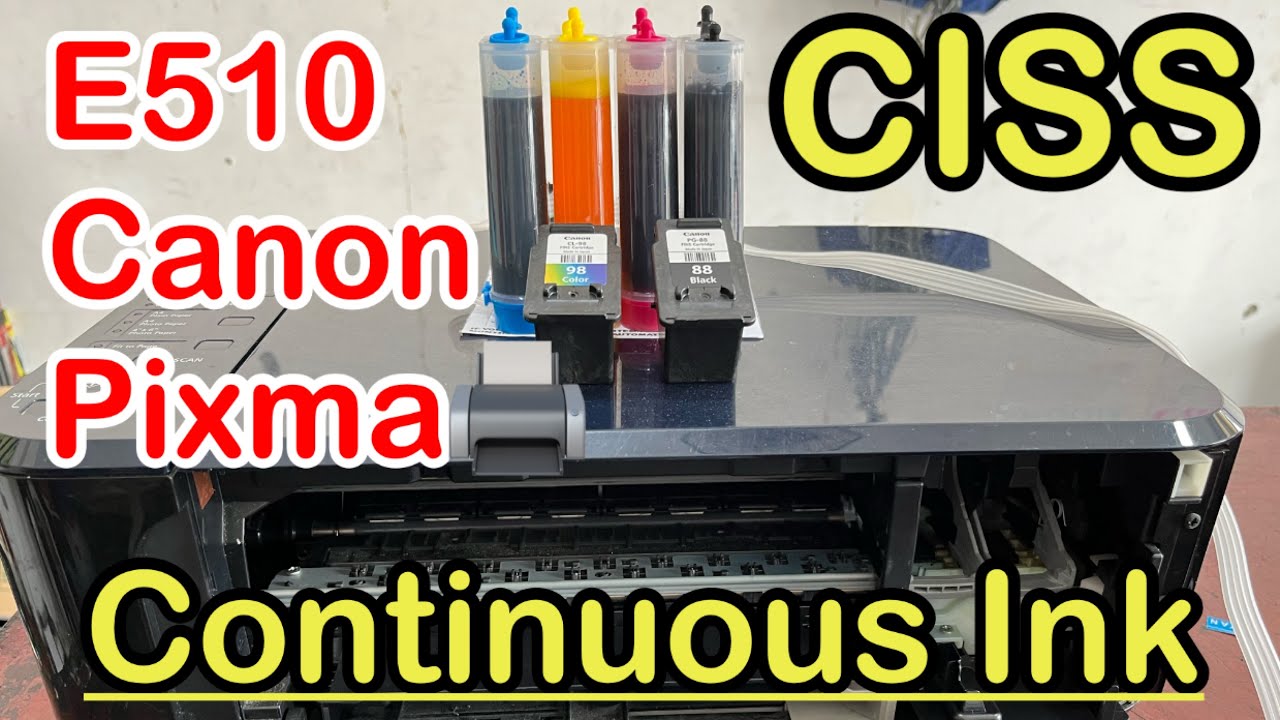 Canon E510 How to Convert into Ciss | Continuous Ink