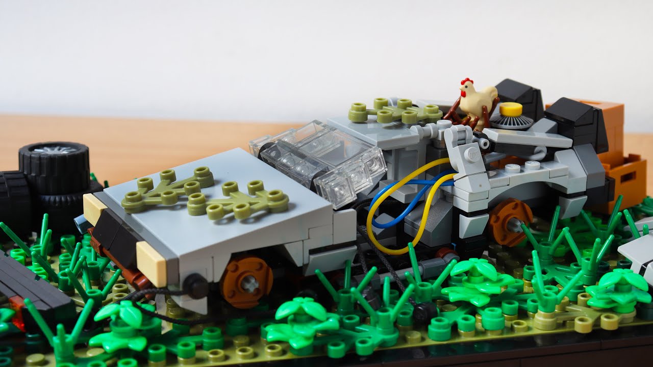 Lego Barn Find Delorean from Back to the Future MOC